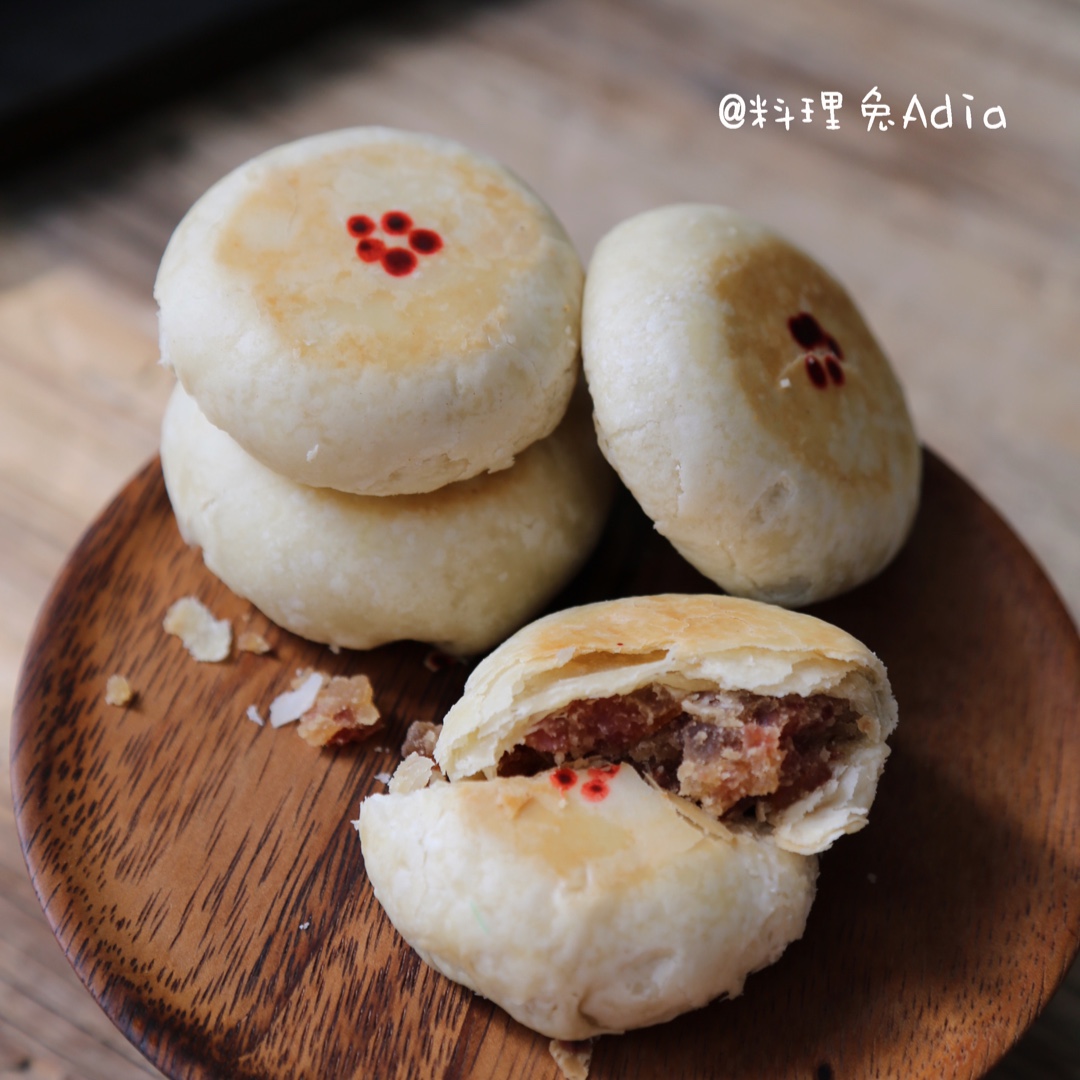 白酥皮云腿月饼