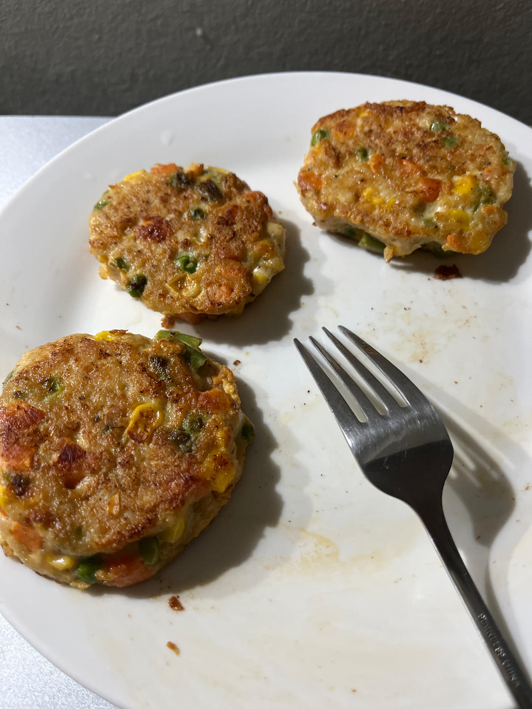 鸡胸肉蔬菜饼