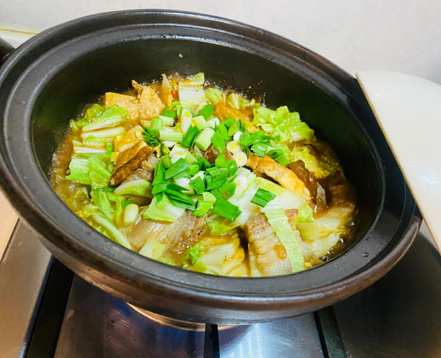 咸肉豆腐白菜煲