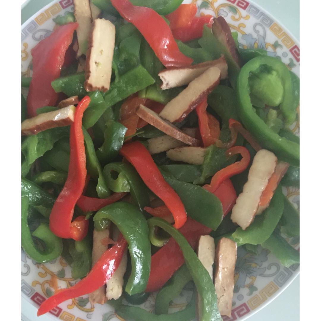 青椒炒豆腐干