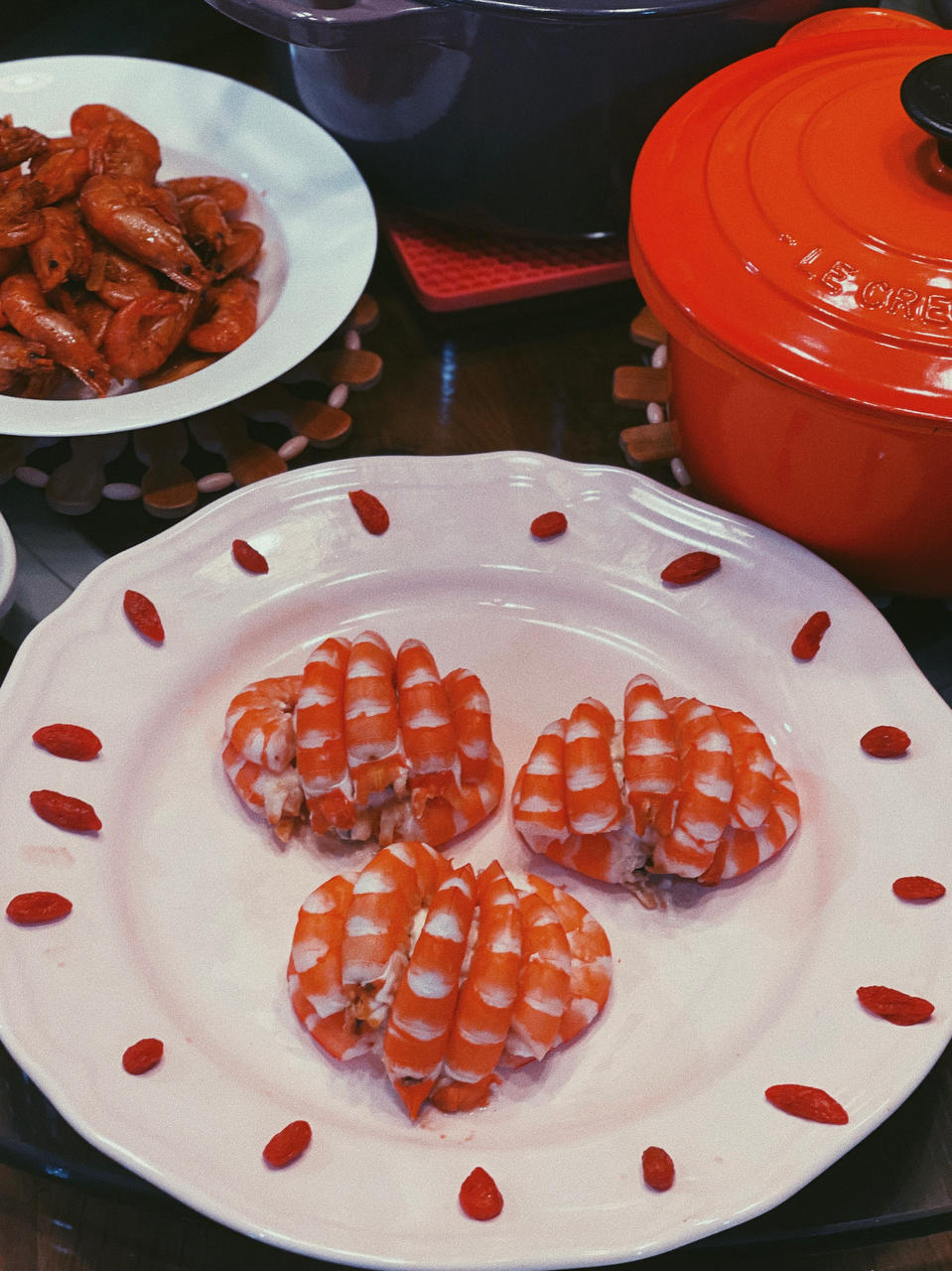 吉祥年夜菜❗️巨简单✨开运灯笼虾，好吃又好看