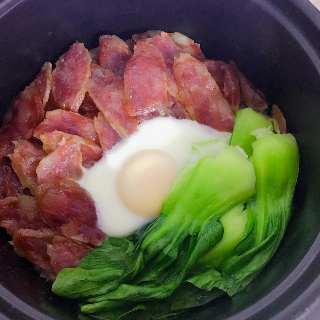 【电饭煲腊肠煲仔饭】