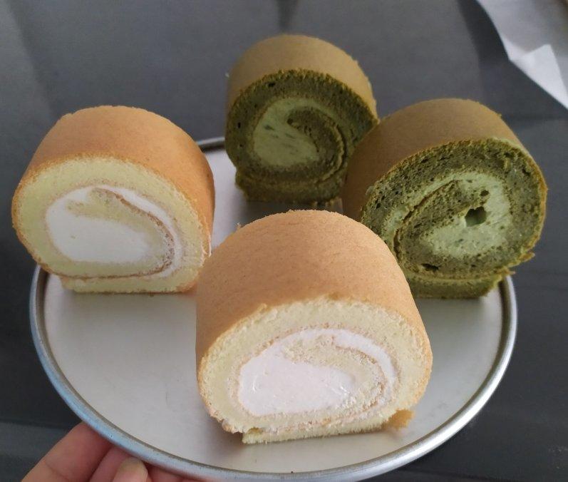 抹茶蛋糕卷~抹茶，就是这个味道