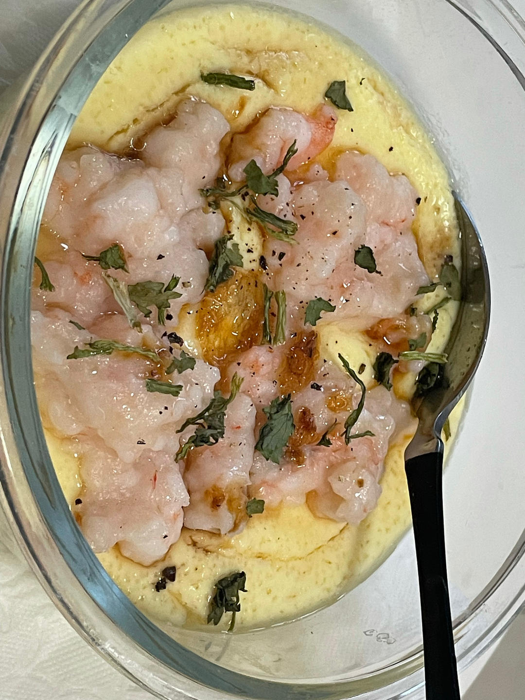 虾滑蒸蛋～最适合小孩子的美食