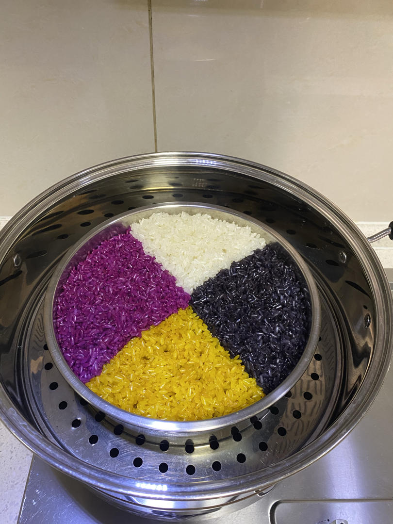 五色糯米饭之密蒙花糯米饭
