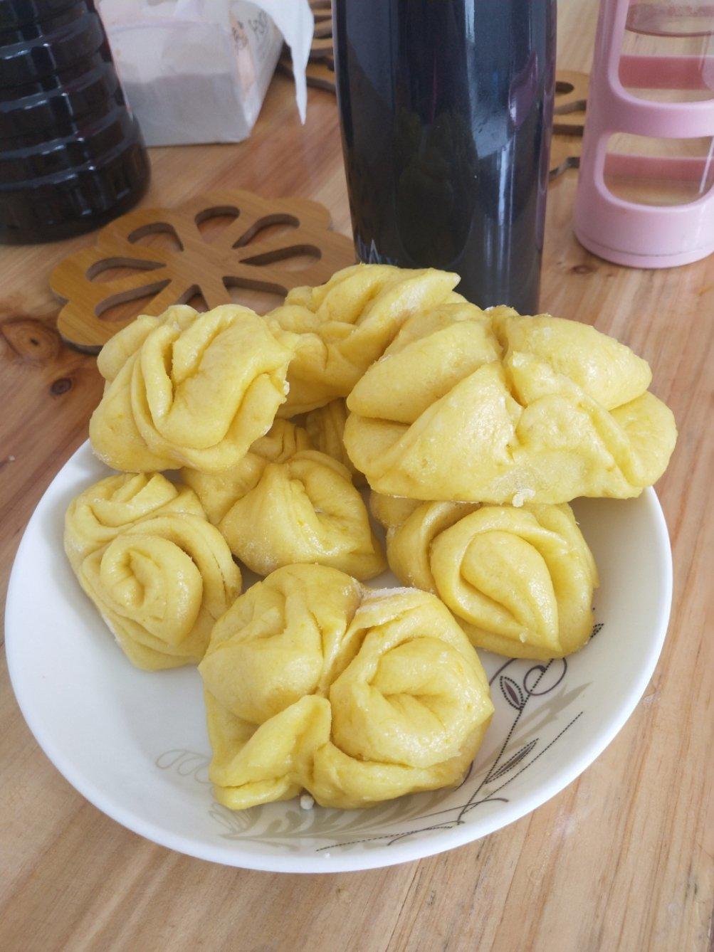 南瓜花卷馒头