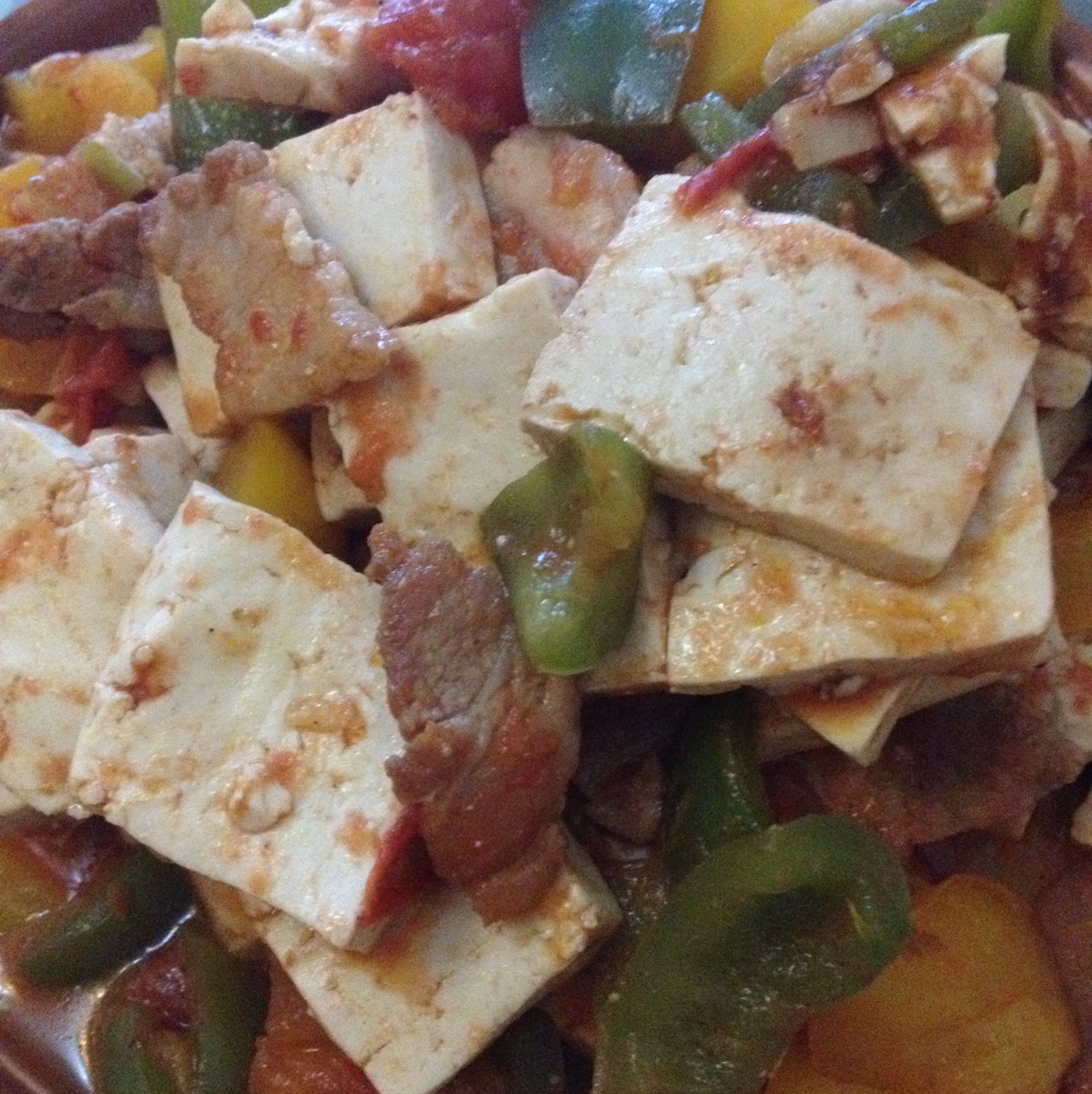 西红柿炒豆腐