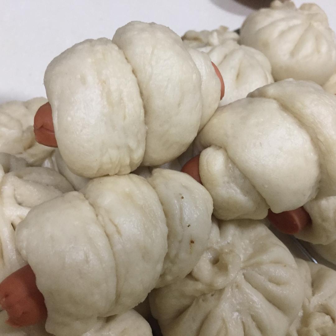 快手火腿卷～一次发酵