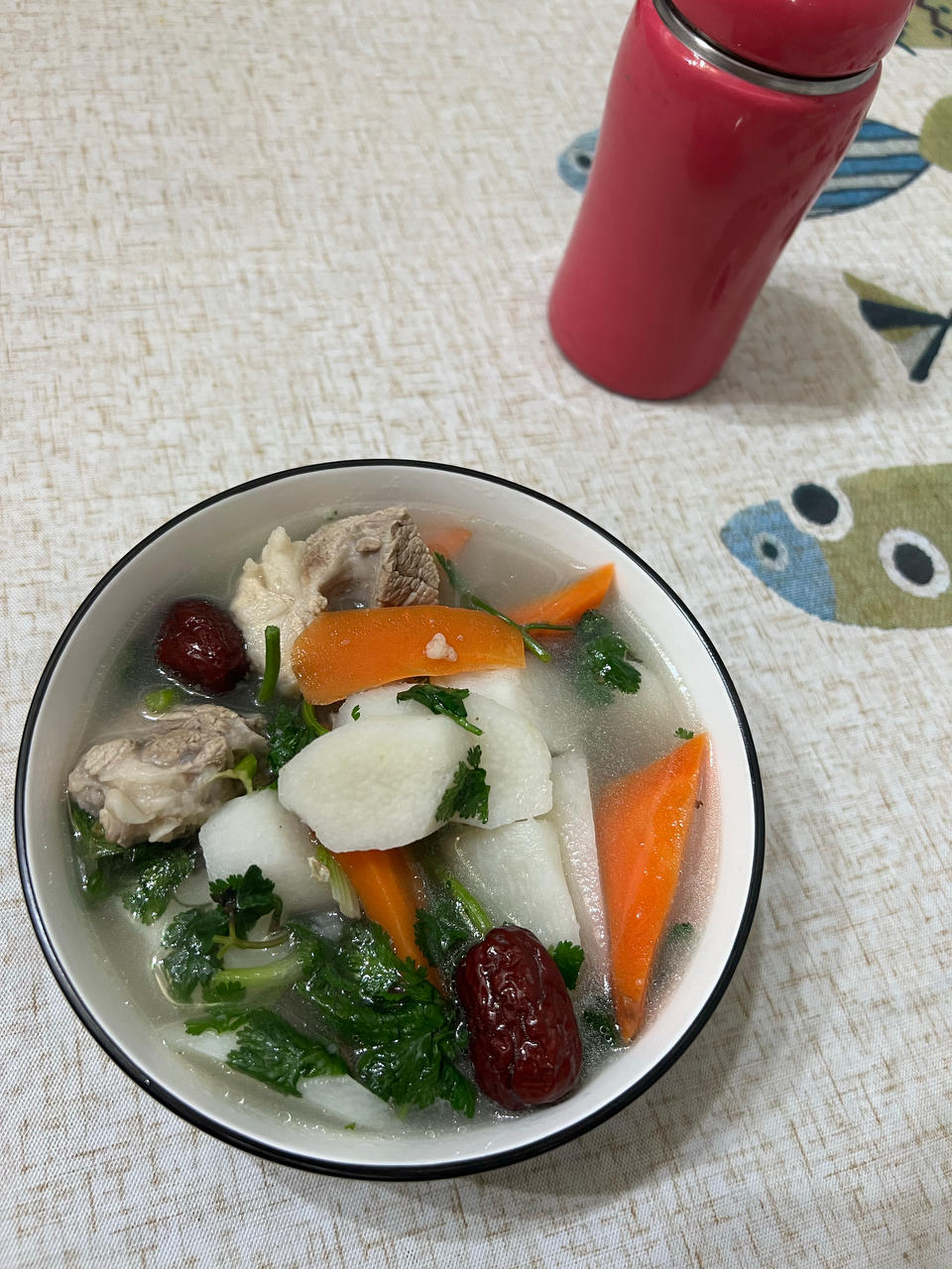 暖心又暖胃的山药胡萝卜汤
