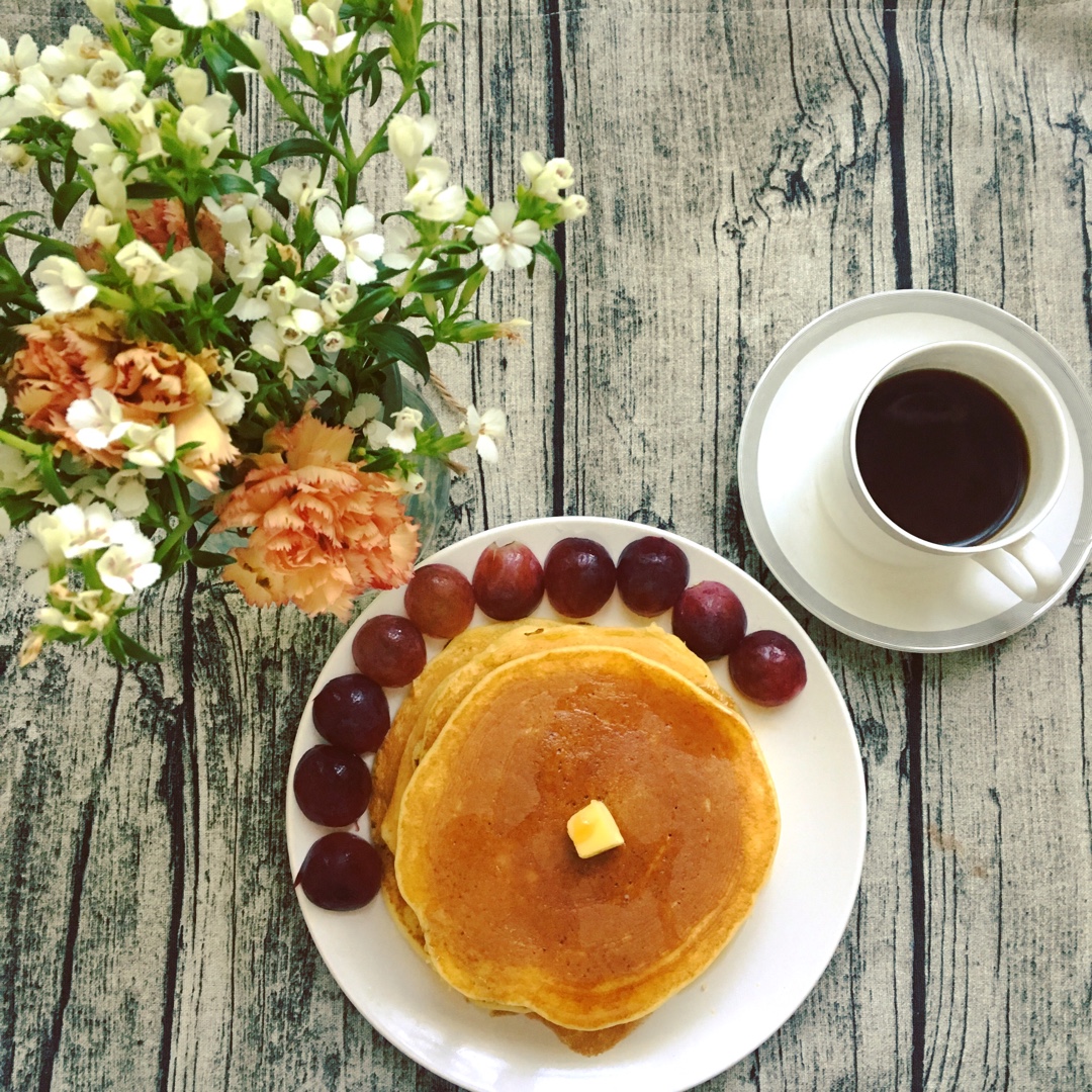 超级简单pancake【无黄油健康版】