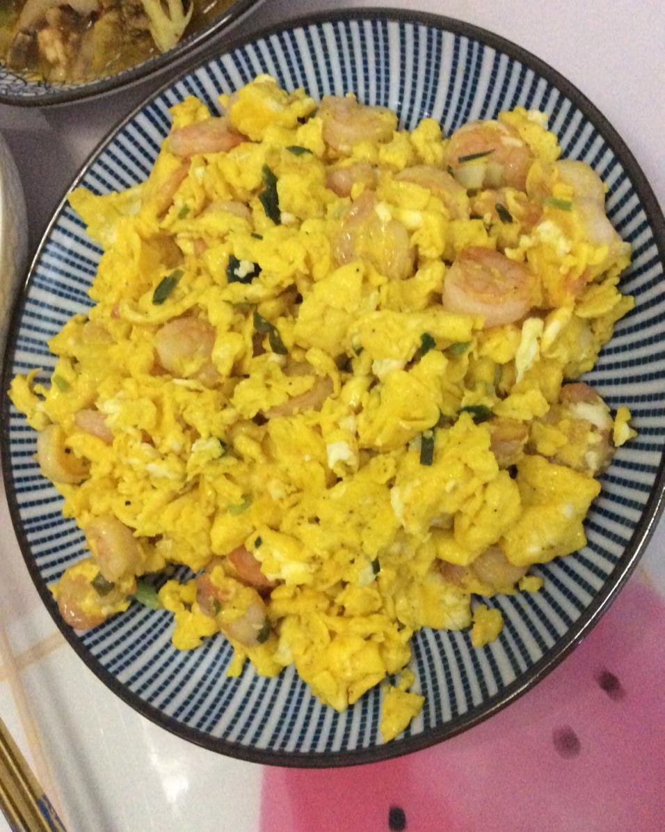虾仁炒蛋