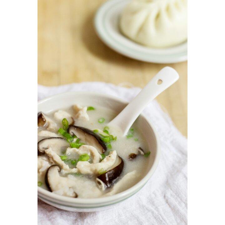 香菇鸡丝粥