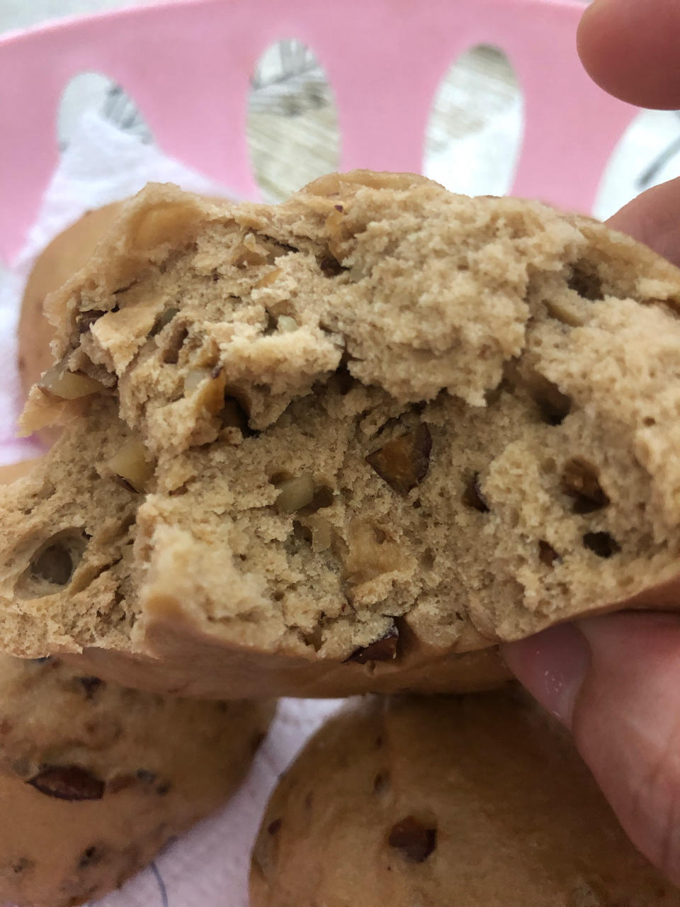 超简单的核桃红枣红糖馒头