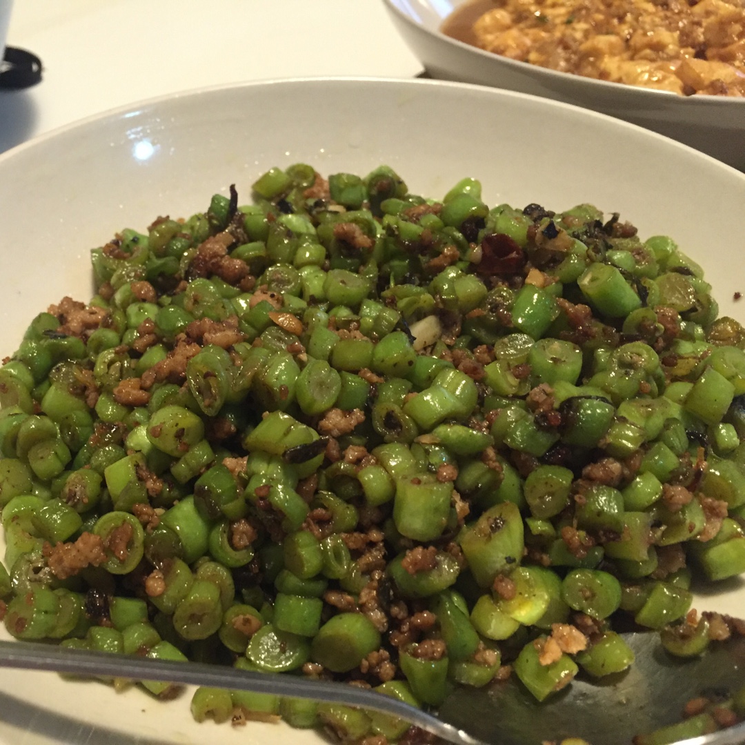 干煸榄菜肉末豆角