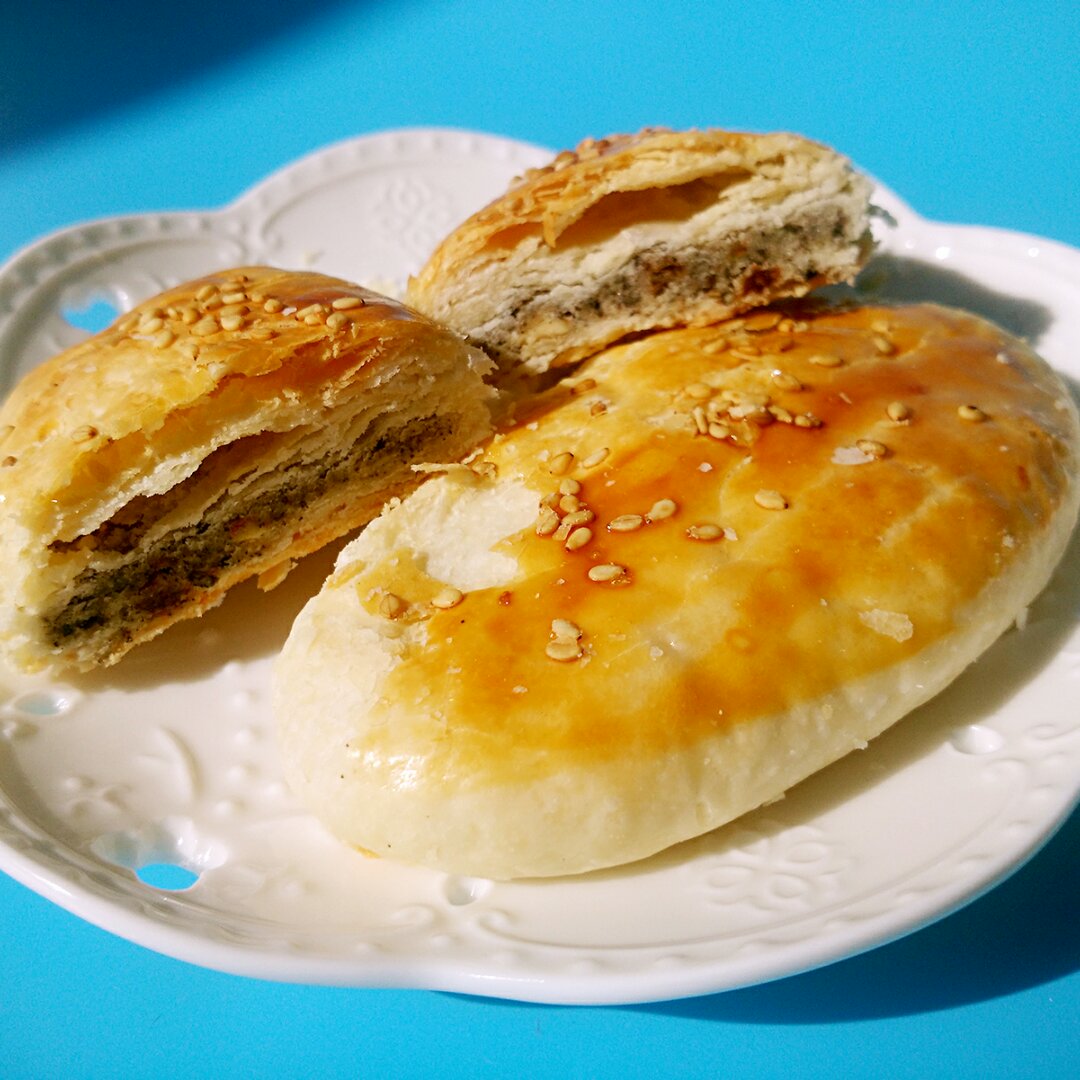 芝麻椒盐牛舌饼（北京小吃）