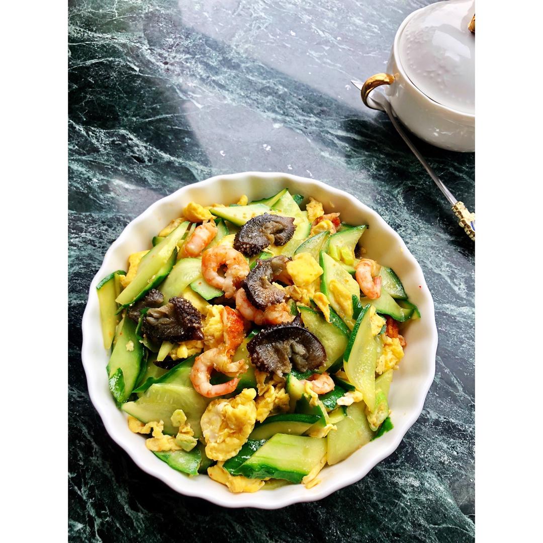 清脆爽口的黄瓜炒鸡蛋