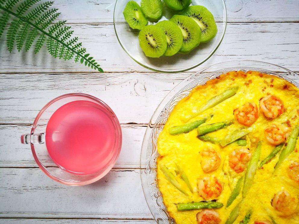 芦笋虾仁早餐蛋饼