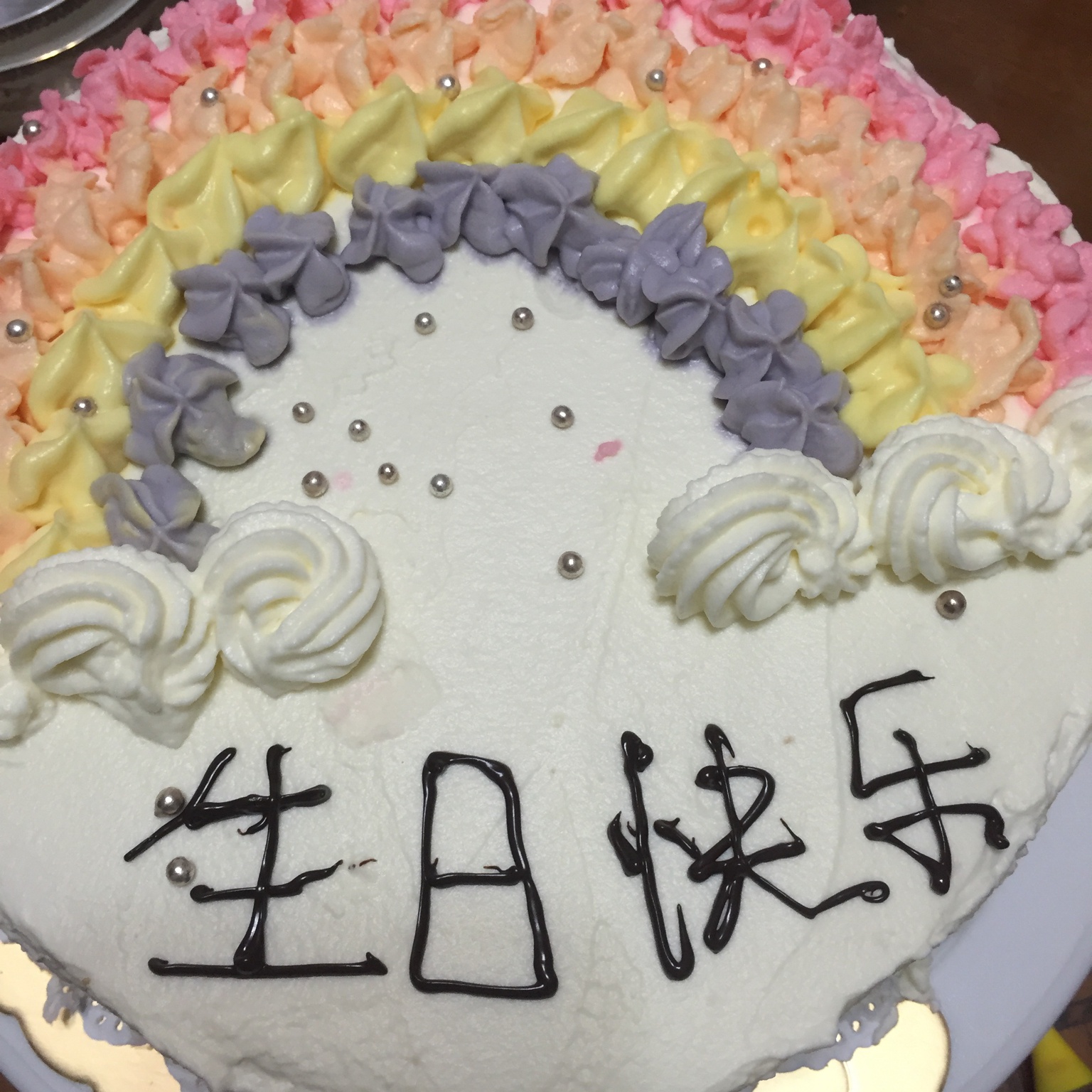 详细的裱花教程--彩虹蛋糕