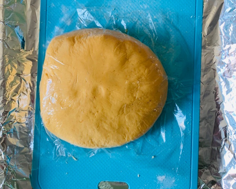 超香甜的烤箱版地瓜饼的做法 步骤7
