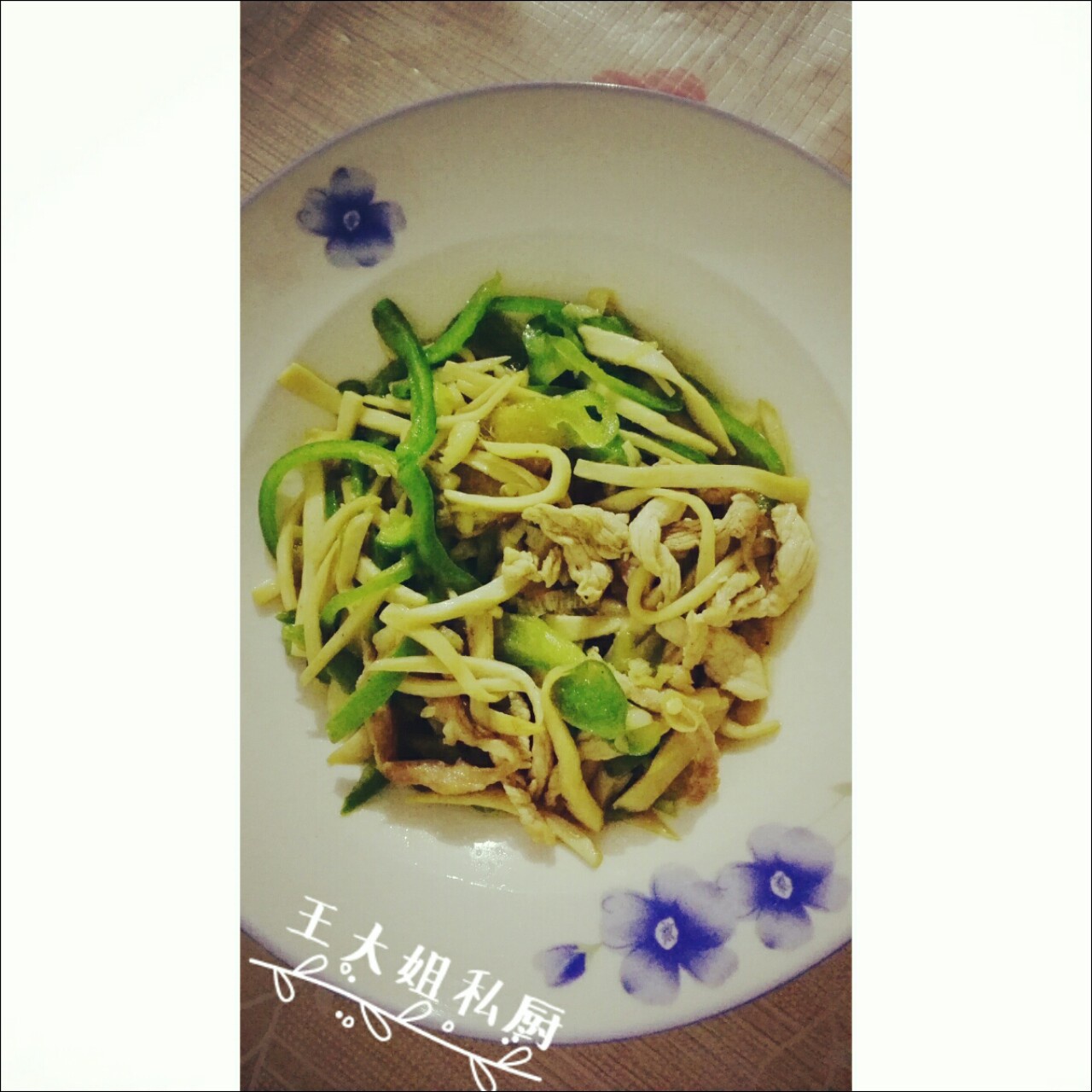 青椒素炒杏鲍菇