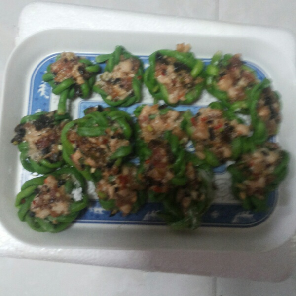 肉酿豆角