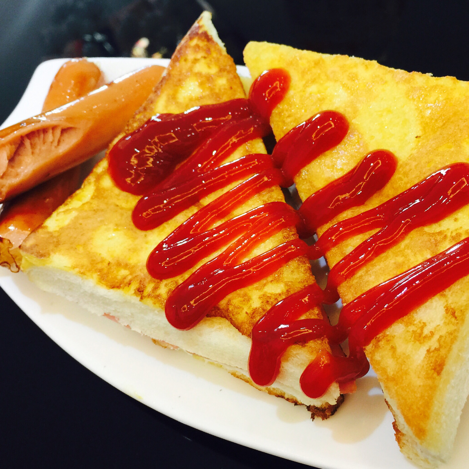 十分钟快手早餐【港式火腿西多士】