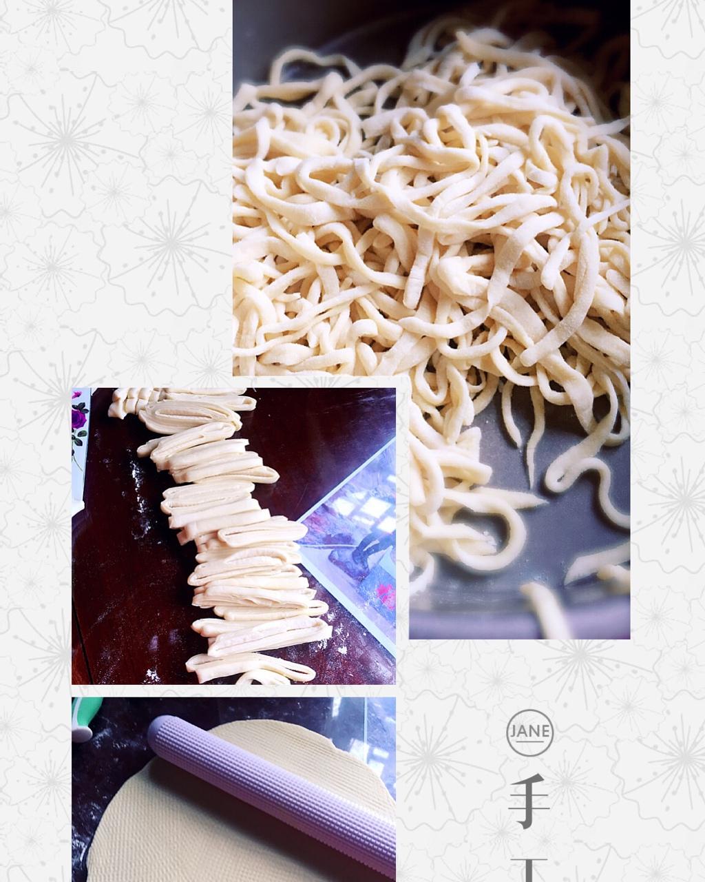 快手纯手工擀面条
