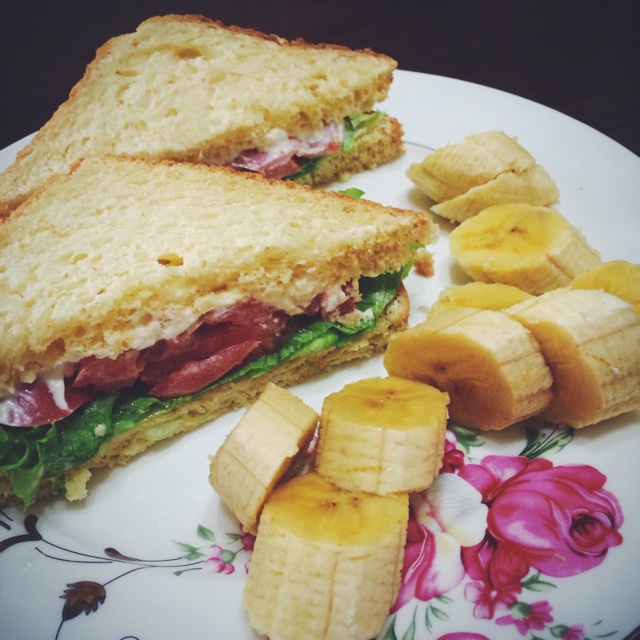 一片面包的三明治