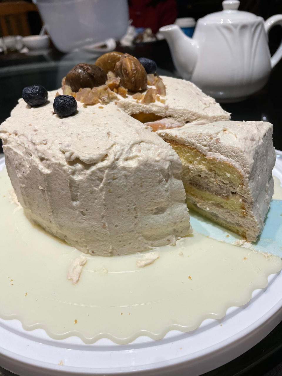 红茶栗子戚风蛋糕