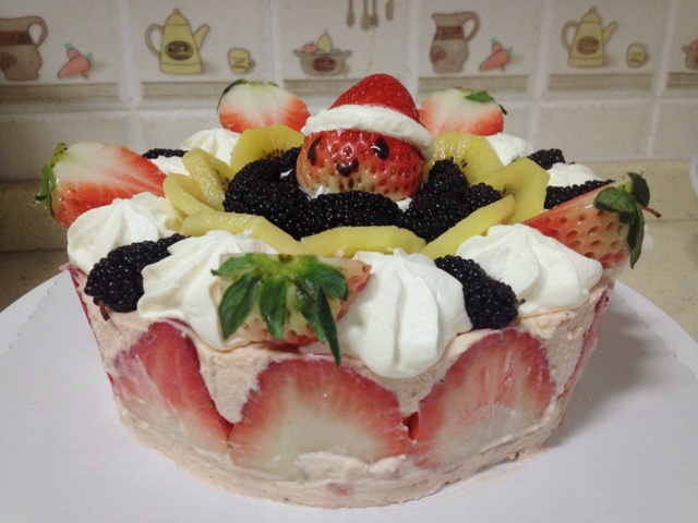 草莓芝士冻蛋糕