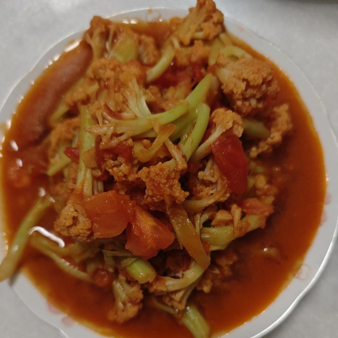 茄汁菜花(营养减脂)