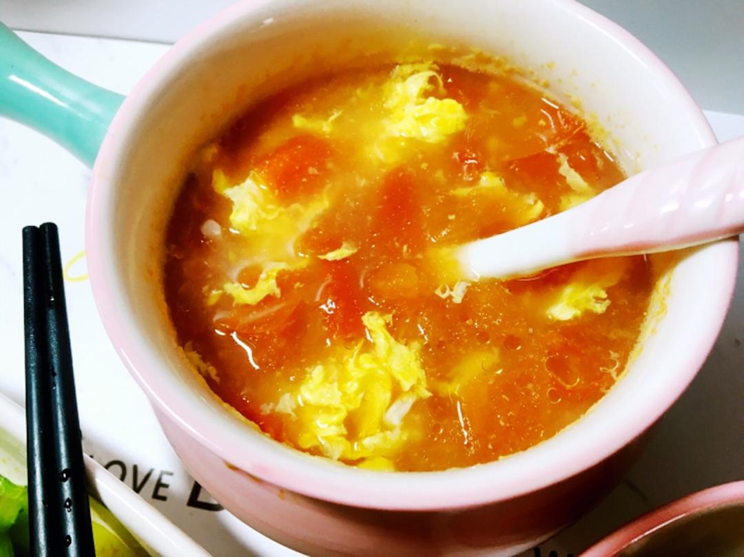 颜值与美味并存的番茄蛋花汤