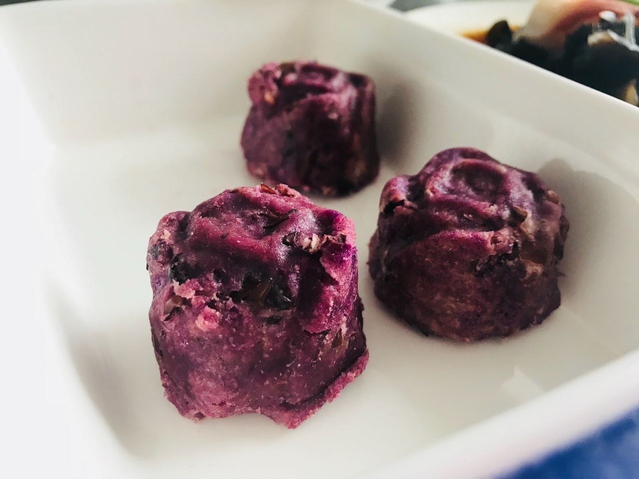 紫薯红豆饼—适合当减肥人士的主食