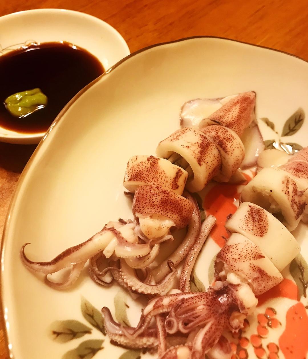 白灼小管鱿鱼