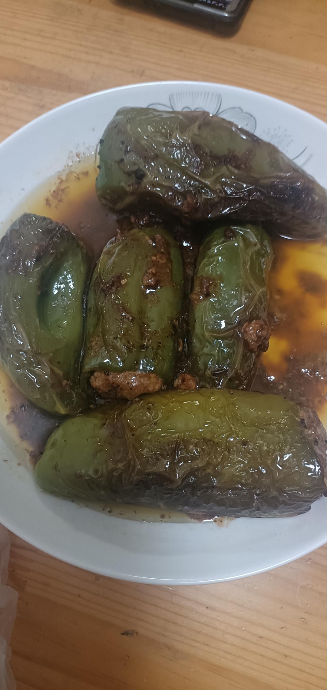 下饭菜肴--青椒酿肉
