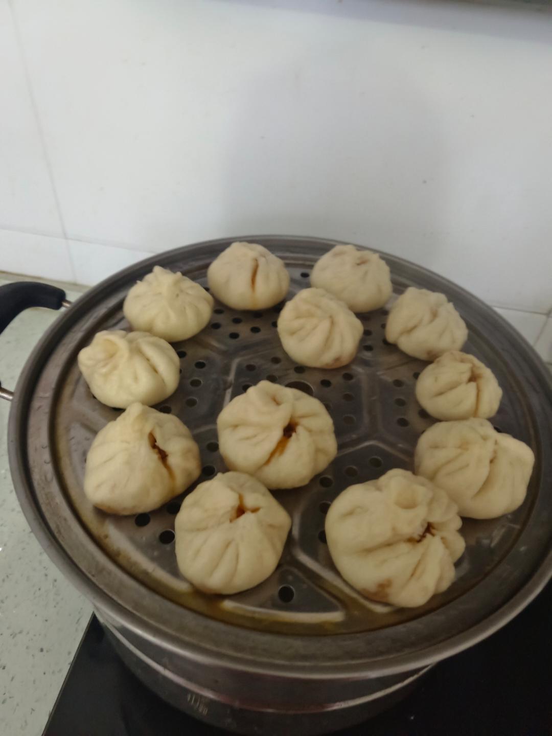 鲜嫩松软多汁的肉包子 ‼️好吃到流口水❗️酱香小笼包（一次发酵）