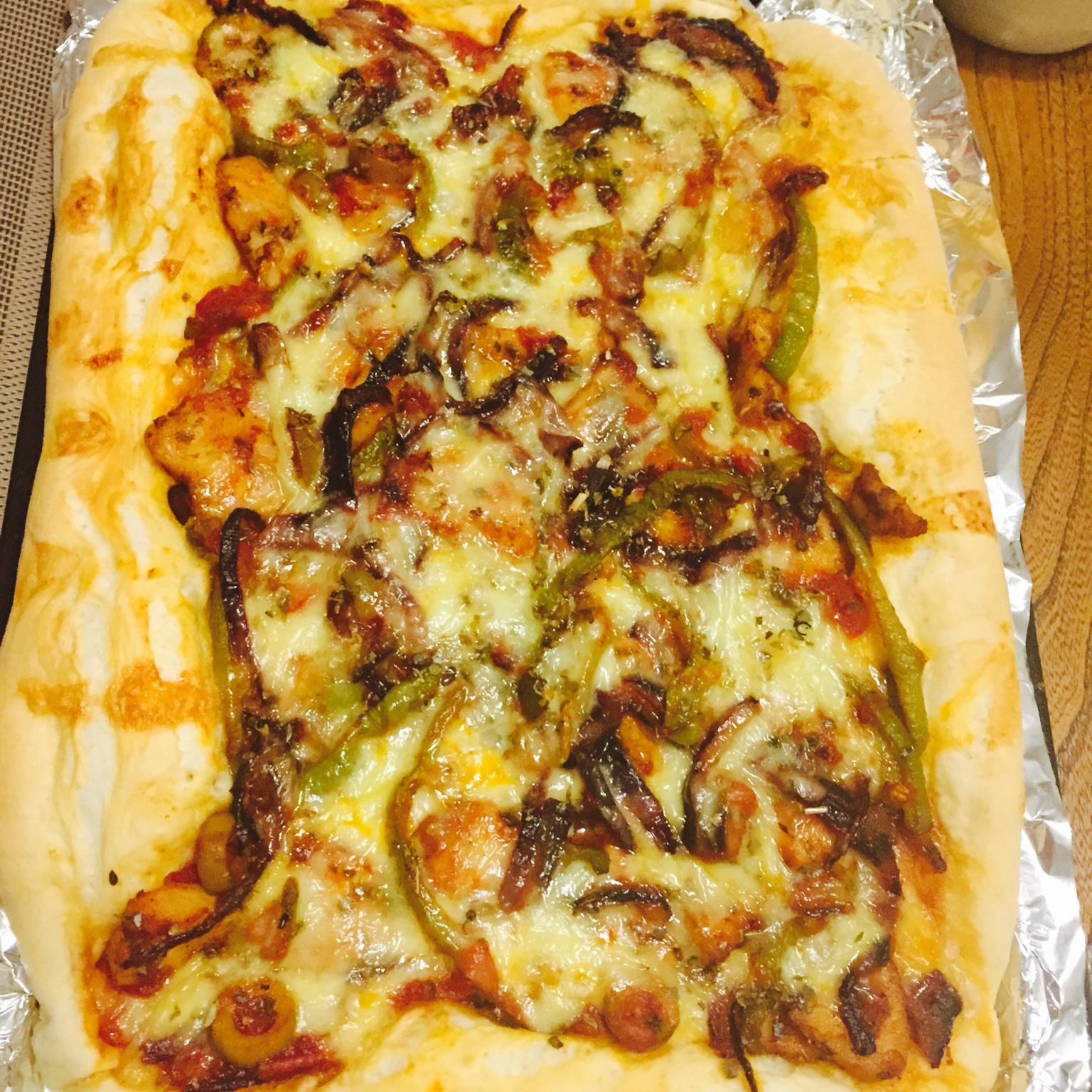 原香烧烤鸡肉比萨