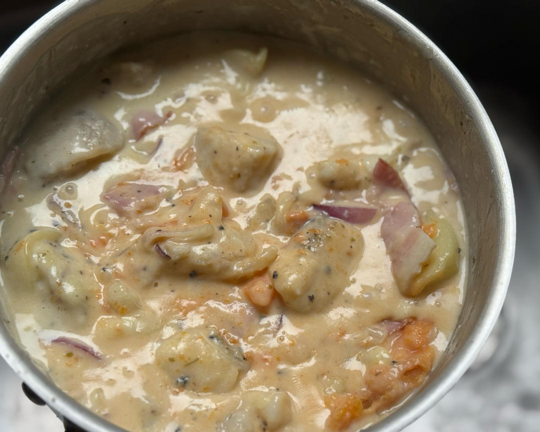 三文鱼奶油炖菜+芝士焗饭【曼食慢语】