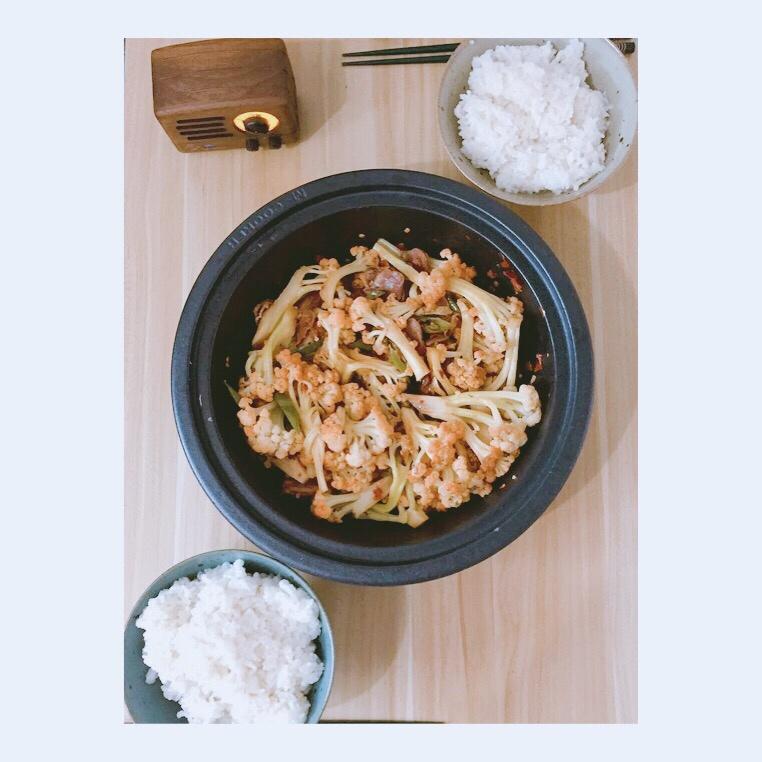 【山姆厨房】塔吉锅菜花焖香肠