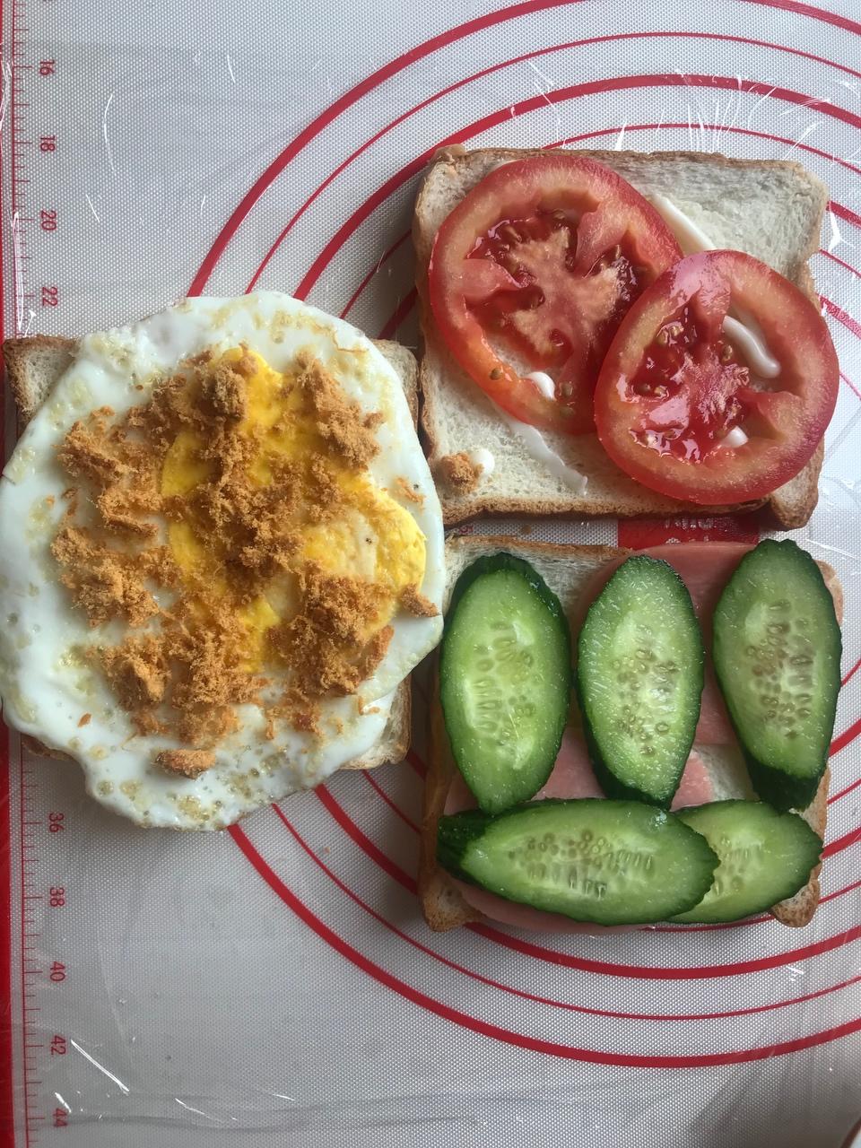 超简单的三明治🥪的做法