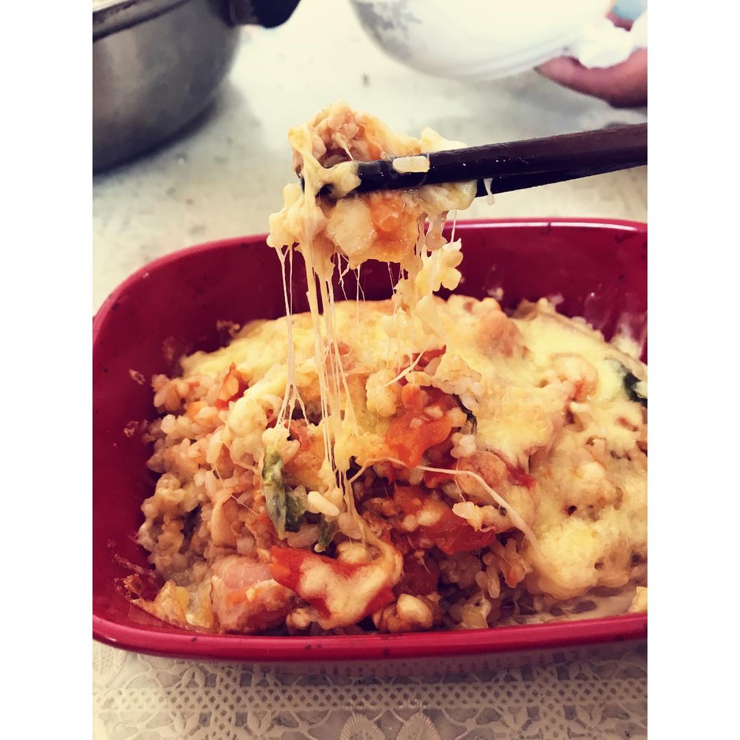番茄培根焗饭