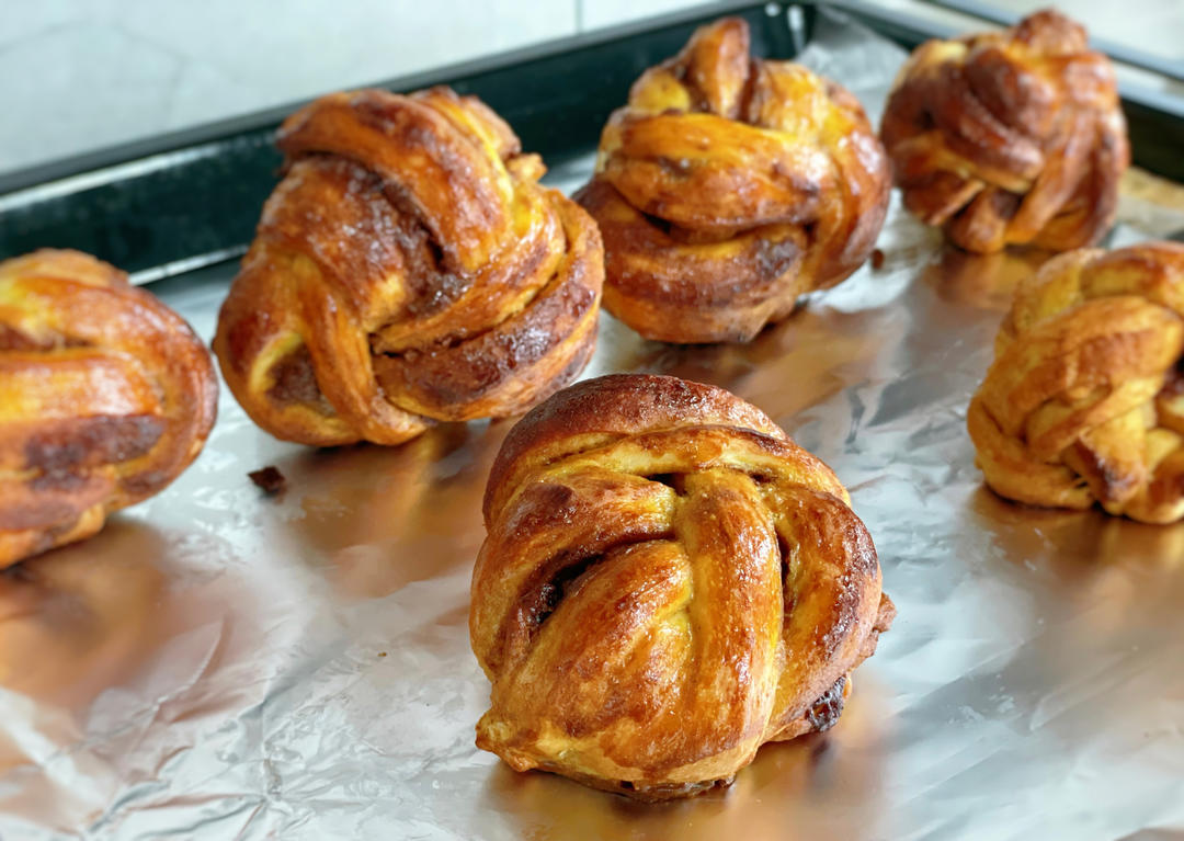 好吃但没罪恶感的法式肉桂卷(cinnamon buns)