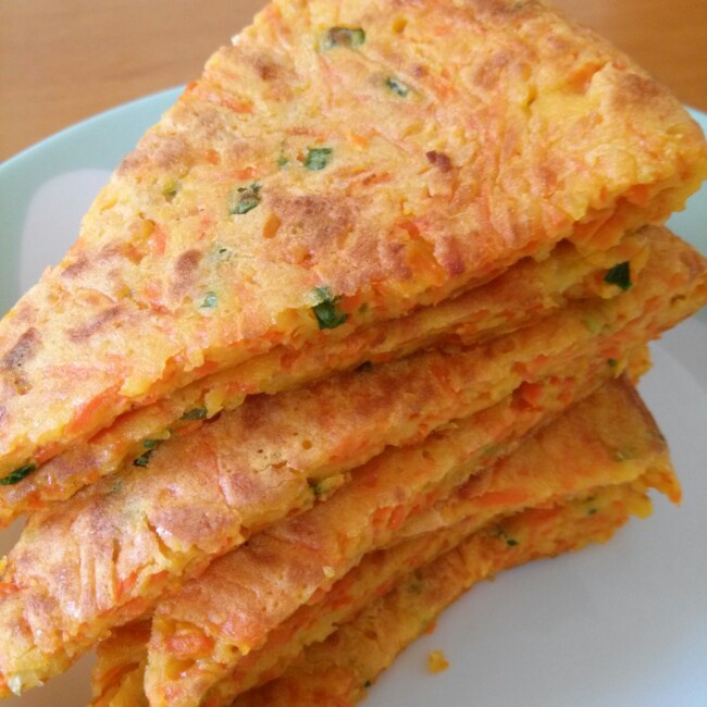 胡萝卜鸡蛋饼