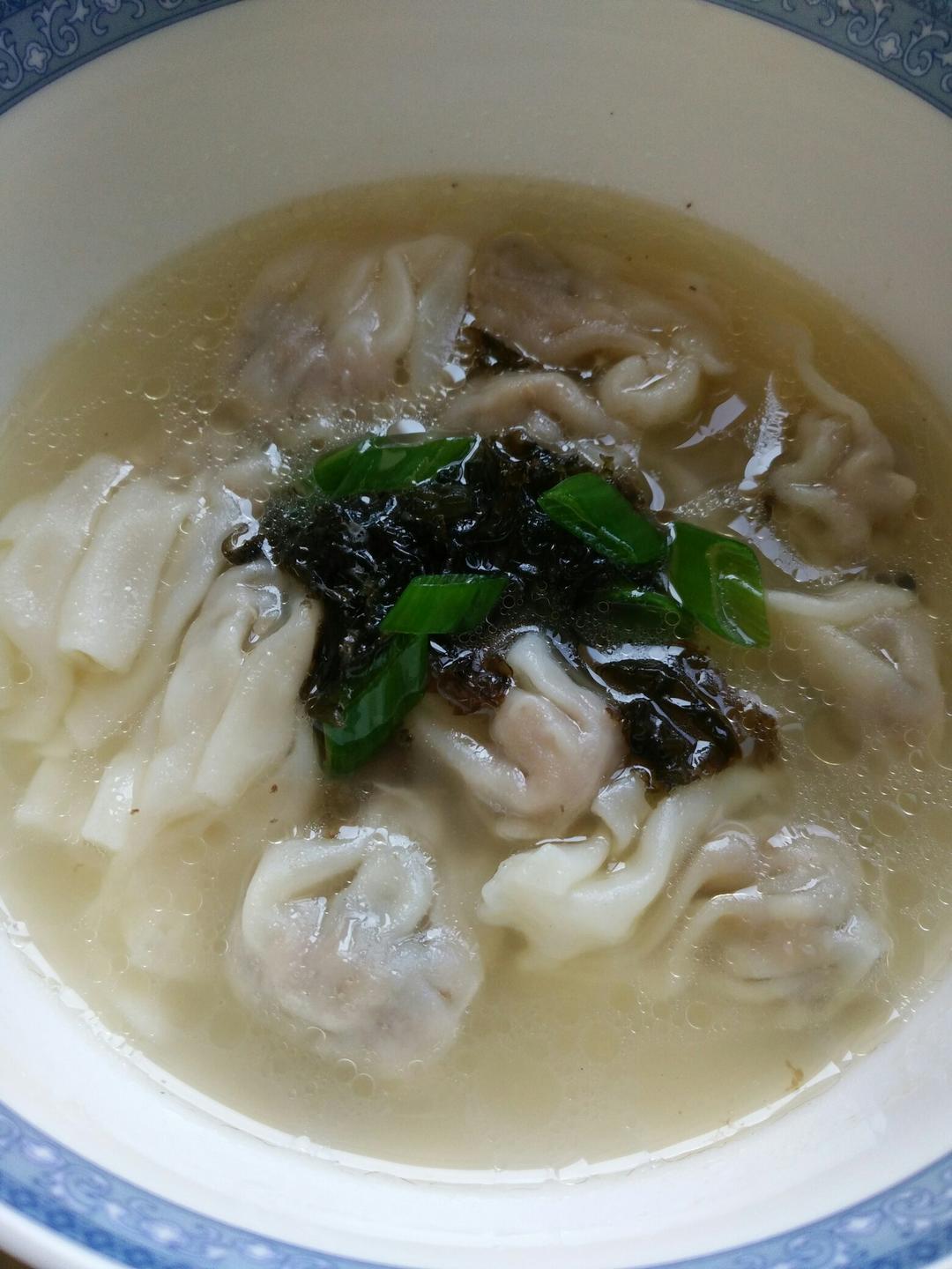 大海星辰111做的鸡汤馄饨附鸡汤做法