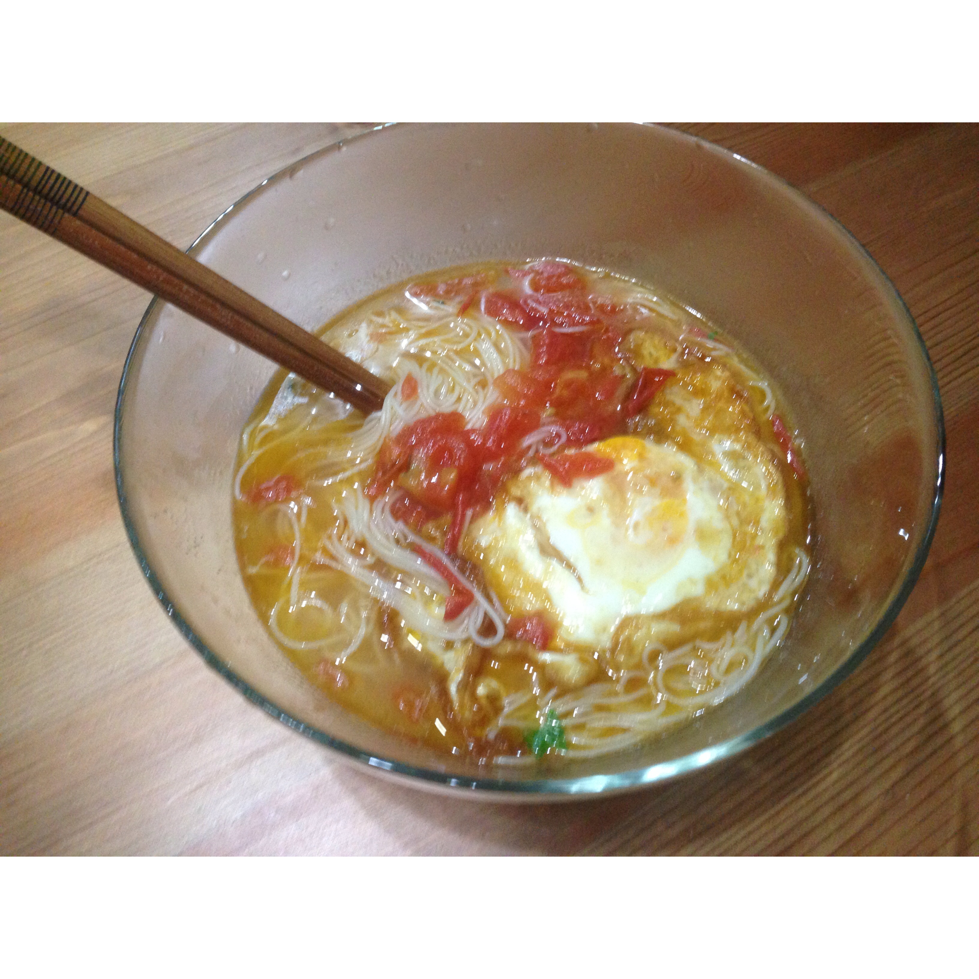 西红柿煎蛋面