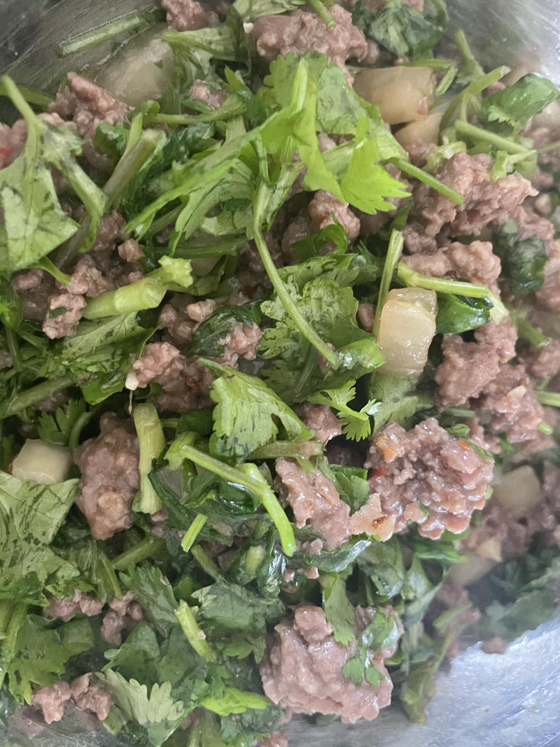 香菜牛肉沫