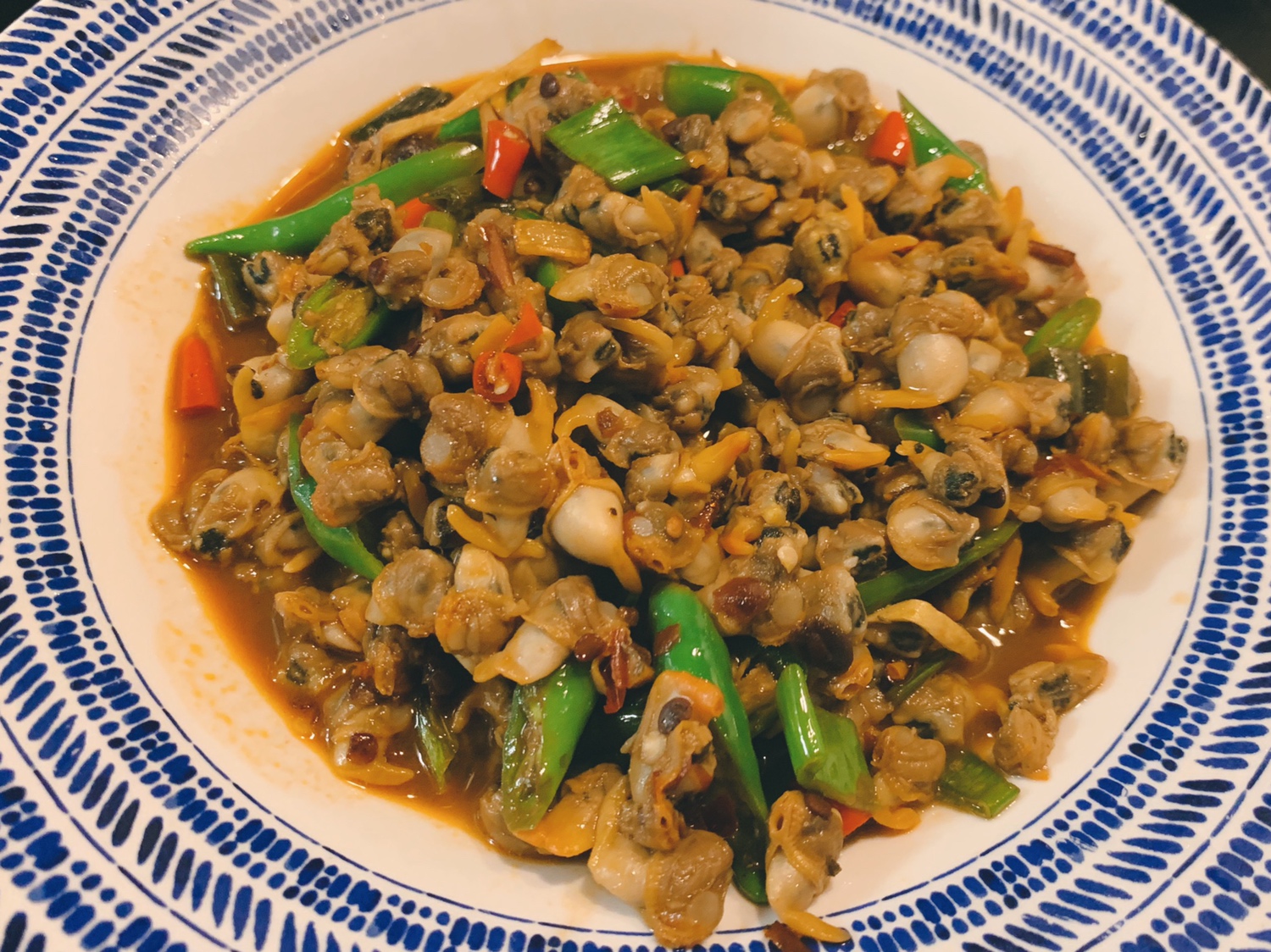 下饭菜——酸辣蛤肉的做法