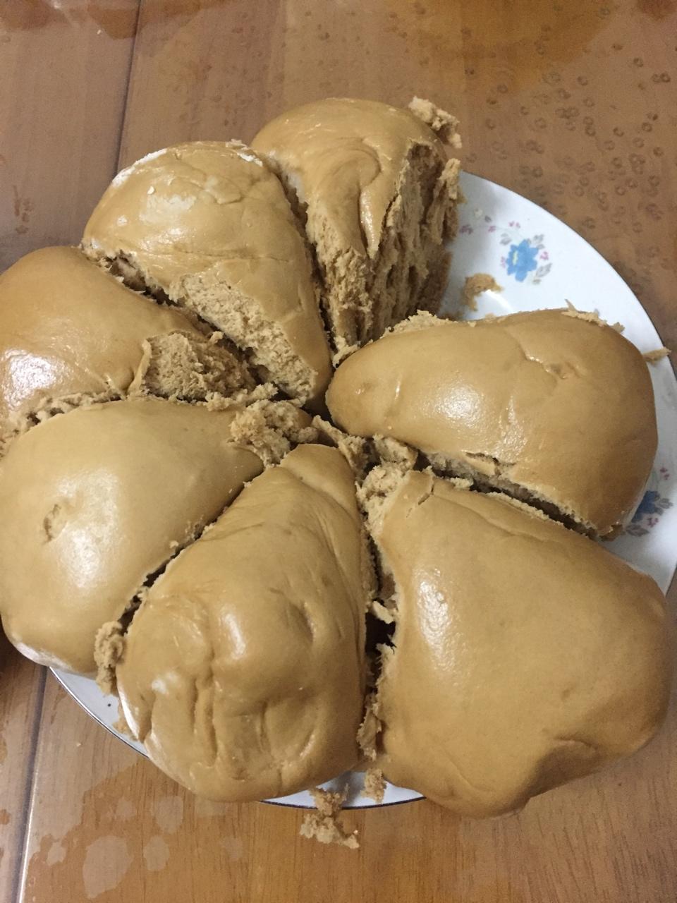 有着面包口感的红糖馒头（一次发酵）