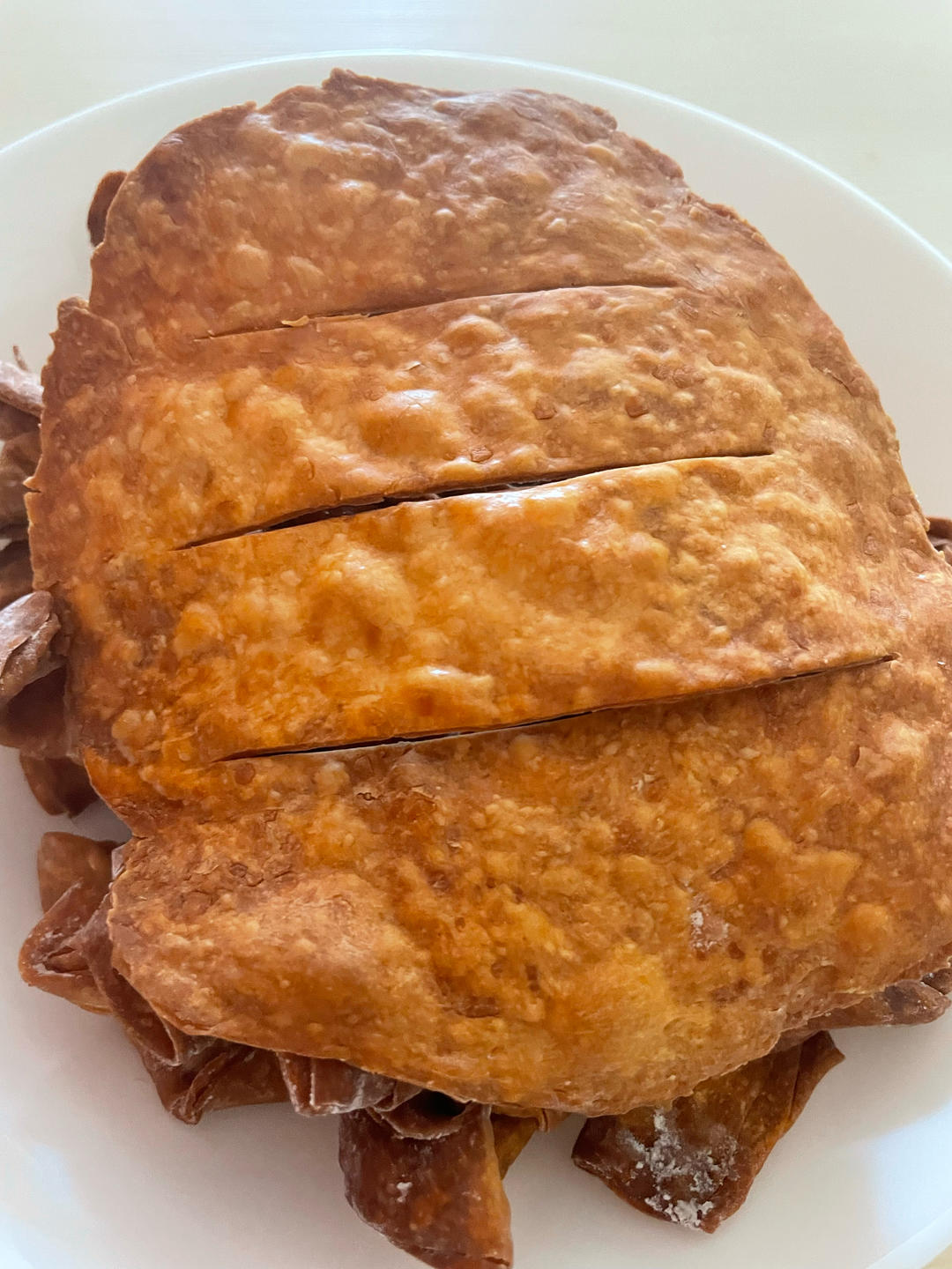 消耗馄饨皮做小零食薄脆免油炸