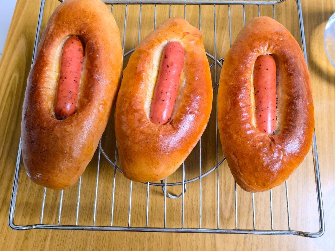 美味的香肠面包